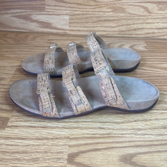Vionic Aubrey Strap Sandals Shoes Women’s US Size 9 Brown Cork Orthotic - Picture 4 of 12
